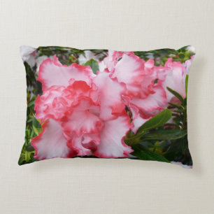 Almofada Decorativa Primavera vermelho e branco dobro das azáleas