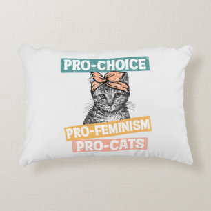 Almofada Decorativa Pró-Escolha, Pro-Feminismo, Pro-Cat Tambor