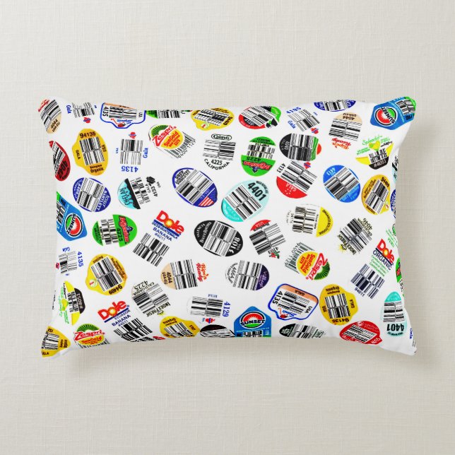 Almofada Decorativa Produzir adesivos com código de barras (Frente)