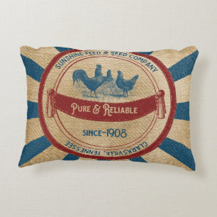 Almofada Decorativa Propaganda das galinhas da alimentação da luz do