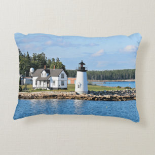 Almofada Decorativa Prospect Harbor Lighthouse, Cartão-postal Maine