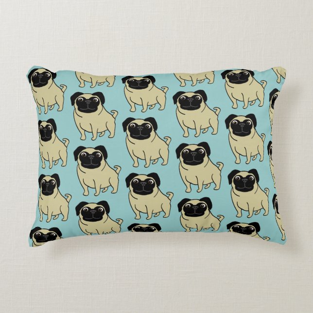 Almofada Decorativa Pugs (Frente)