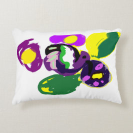 Almofada Decorativa Purple hummingbird and flowers 