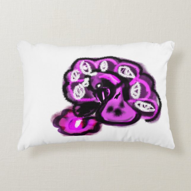 Almofada Decorativa Purple peacock (Frente)