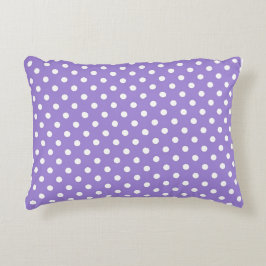 Almofada Decorativa Purple Polkadot,Modern,Throw Pillow