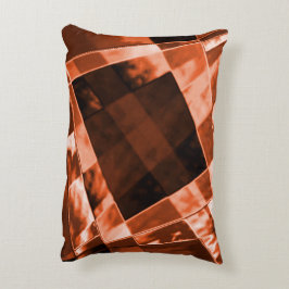 Almofada Decorativa Quadrado e retângulos castanho avermelhado castanh