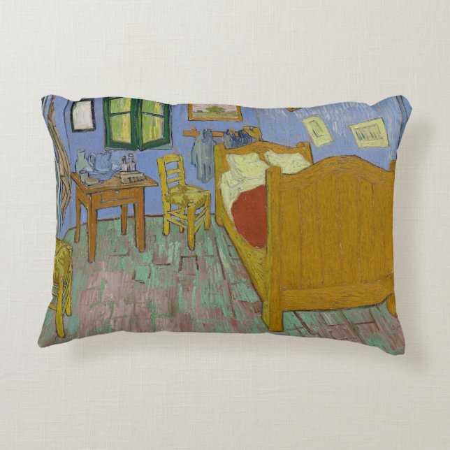 Almofada Decorativa Quadro do Quarto de Vincent Van Gogh (Verso)