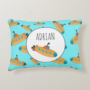 Almofada Decorativa Quarto de Crianças Submarinas Cute