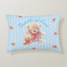 Quarto de Urso Teddy Azul Claro Vintage