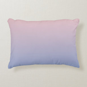 Almofada Decorativa Quartzo cor-de-rosa ao inclinação do azul da