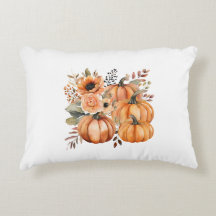Queda Ação de Graças Boho aquarela Pumpkin Florals