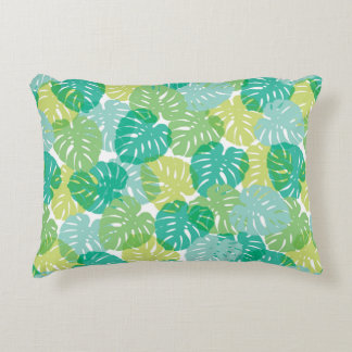 Almofada Decorativa Queijo e palma exótica monstera tropical