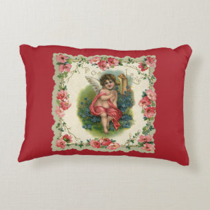 Almofada Decorativa Querubim Vitoriano do Dia dos Namorados Antigo no