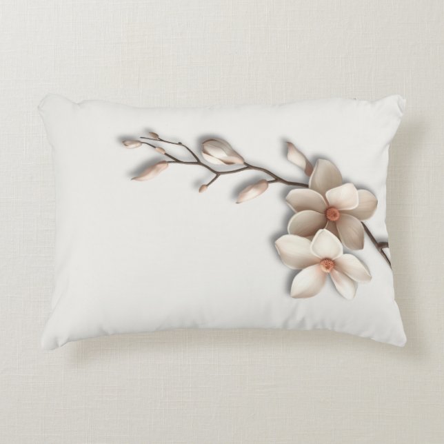 Almofada Decorativa Quiet Luxury Botanical Magnolia (Frente)