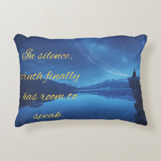 Almofada Decorativa Quote on Silence Pillow