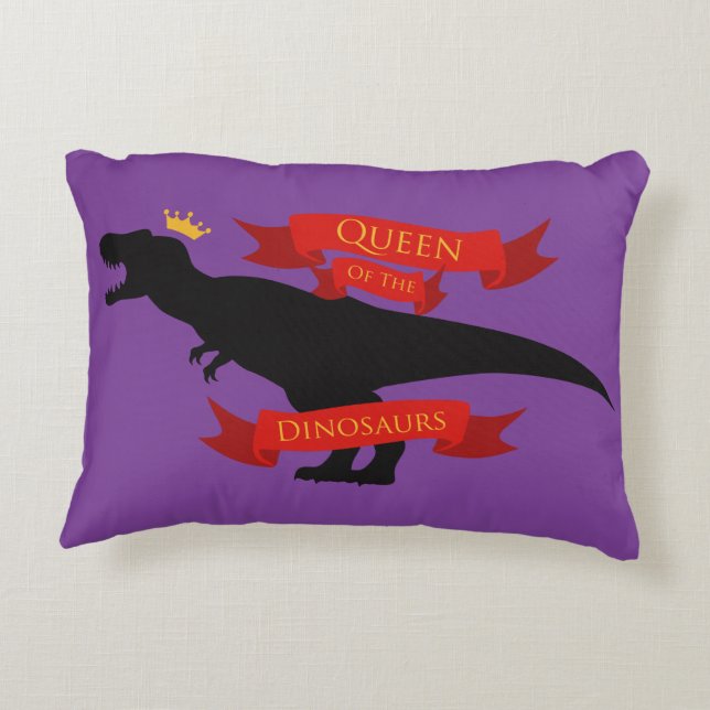 Almofada Decorativa Rainha dos Dinossauros (Verso)