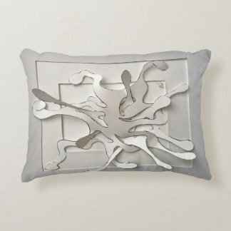 Almofada Decorativa rajada branca