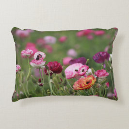 Almofada Decorativa Ranunculus Colorido como Jelly Bean