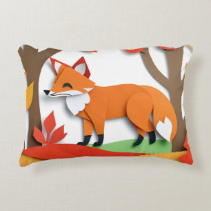 Almofada Decorativa Raposa Desenho Animal Fofo Personalizado