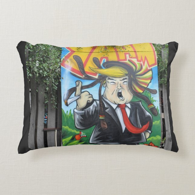 Almofada Decorativa Rasta Trump (Frente)