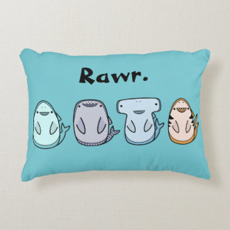 Almofada Decorativa Rawr: Travesseiro do tubarão