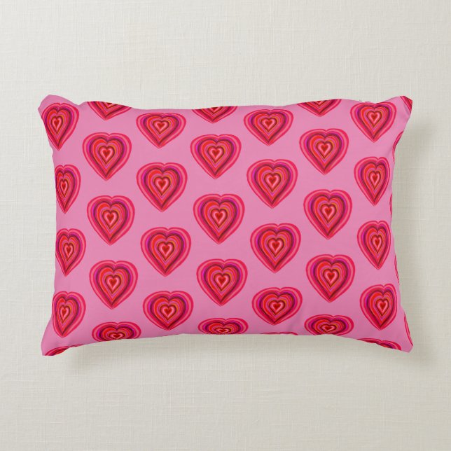Almofada Decorativa red decorative heart accent pillow (Frente)