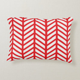 Almofada Decorativa Red Herringbone