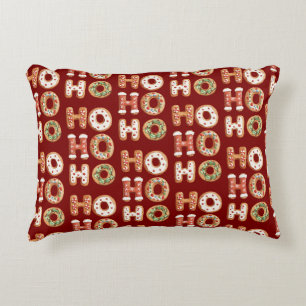 Almofada Decorativa Red Ho Ho Ho Gingercake Cookie Natal