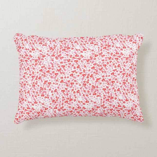 Almofada Decorativa Red Love Hearts – Valentine Collection (Frente)