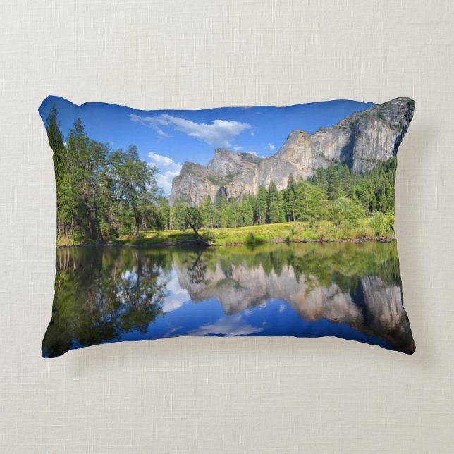 Almofada Decorativa Reflexão de Yosemite (Frente)