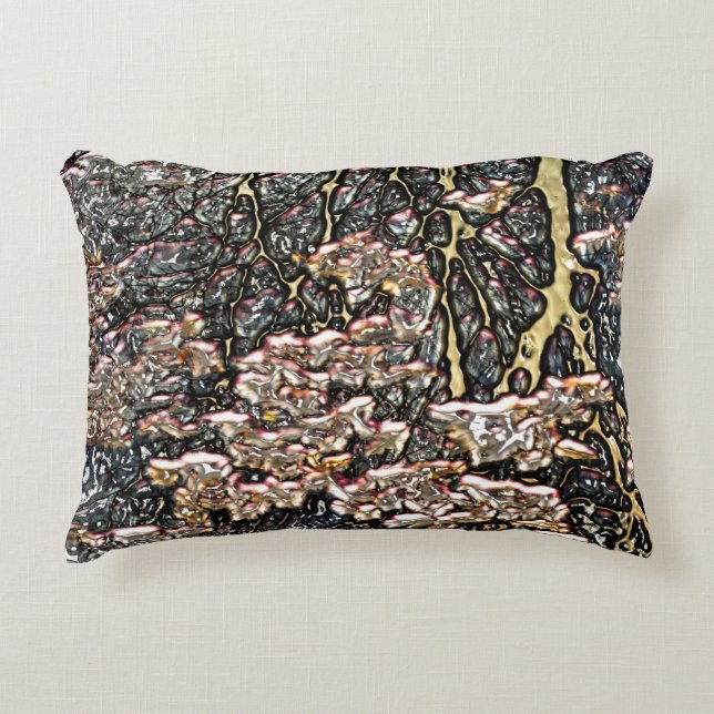 ALMOFADA DECORATIVA REFLEXÕES DE ÁGUA EM FLUXO (Frente)