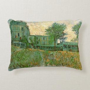 Almofada Decorativa Restaurante Sirene, Asnières por Vincent van Gogh