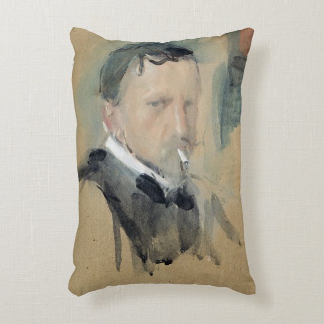 Almofada Decorativa Retrato de auto, 1901 (Frente(Vertical))