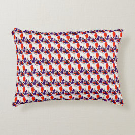 Almofada Decorativa Retrato Gato - Arte Gráfica Negrito Laranja e Viol