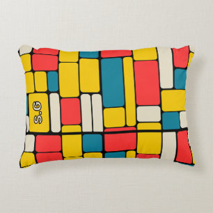 Almofada Decorativa Retro anos 80 geométrico moderno ousado brilhante