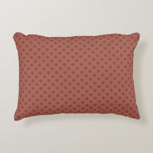Almofada Decorativa Retro, bolinhas castanho