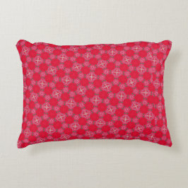 Almofada Decorativa Retro Pink Clover Accent Pillow