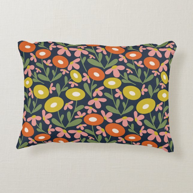 Almofada Decorativa Retro Verão cor-de-rosa 60 (Verso)