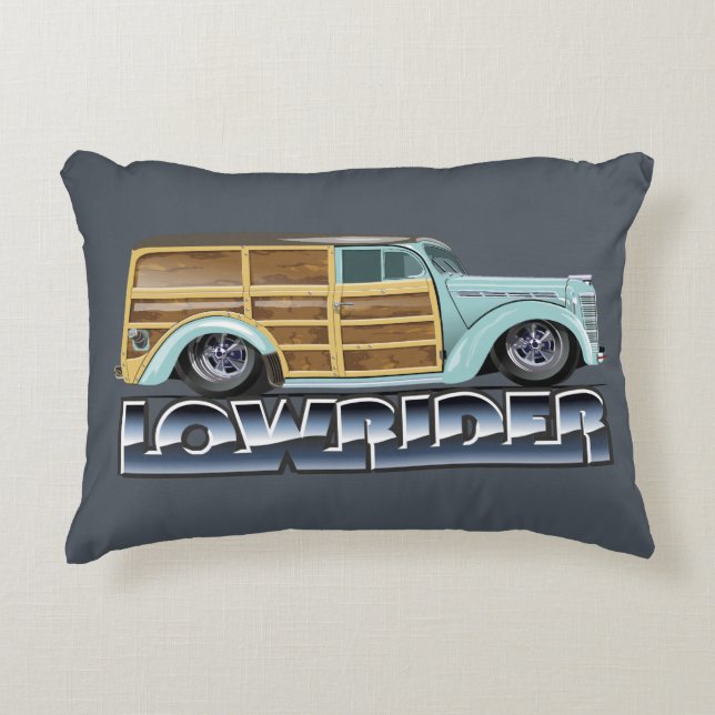 Almofada Decorativa Retro Woody Lowrider (Frente)