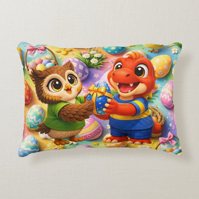 Almofada Decorativa Rex e quem alegria da Páscoa (Frente)
