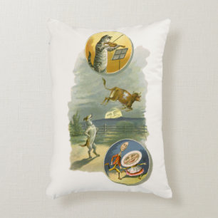 Almofada Decorativa Rima Infantil Antiga Mãe Gansa Hey Diddle