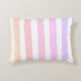 Almofada Decorativa Rixas de Verão Roxo Rosa Pêssego
