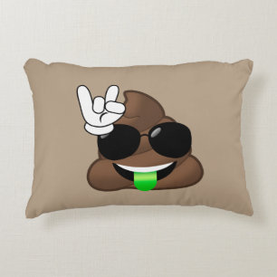 Almofada Decorativa Rocha no tombadilho de Emoji