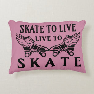 Almofada Decorativa Rolo Derby, skate a viver, vivo para patinar