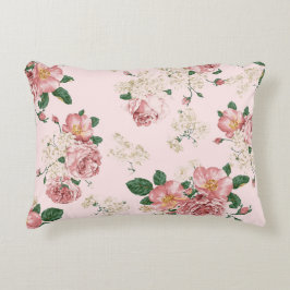 Almofada Decorativa Rosa Vintage Floral