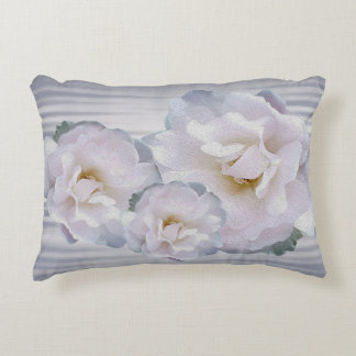 Almofada Decorativa Rosas de cinza rosa
