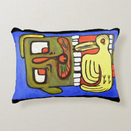 Almofada Decorativa Rosto de Cachorro Abstrato