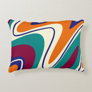 Almofada Decorativa Rotações Retroativas - Estilo Clássico 70s