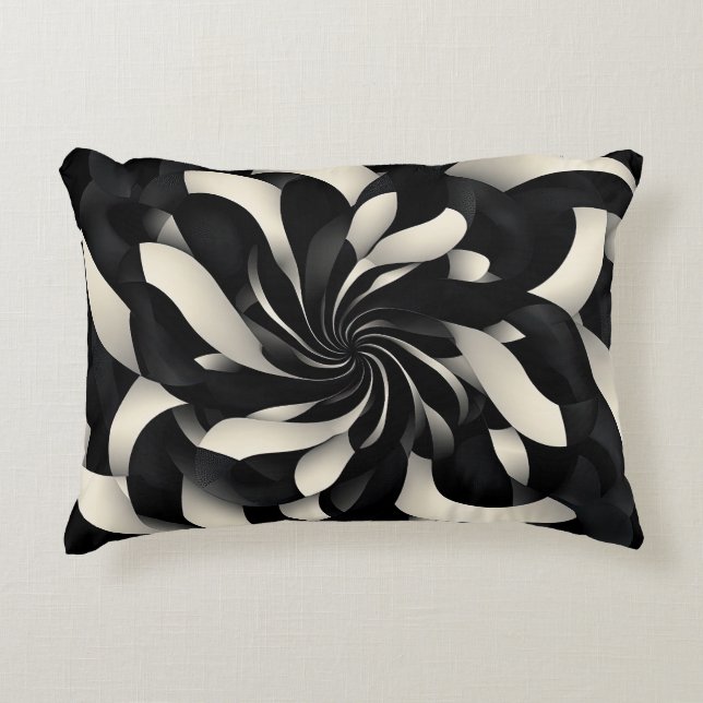 Almofada Decorativa Roteiro monocromático da Elegância (Frente)