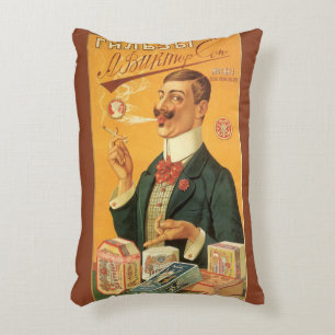 Almofada Decorativa Rótulo do Produto Vintage, Cigarro Russo